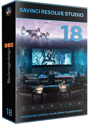 Цветокоррекция видео - Blackmagic Design DaVinci Resolve Studio 18.1.4 Build 9 (R2R)