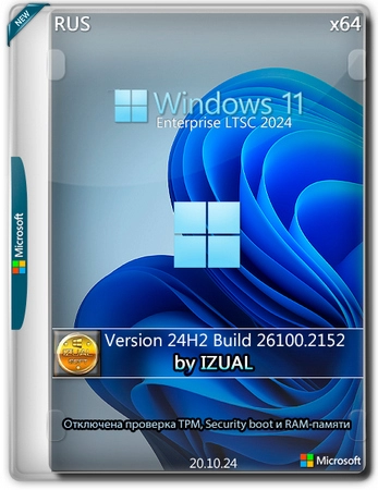 Windows 11 Enterprise LTSC 2024 10.0.26100.2152 24H2 by IZUAL