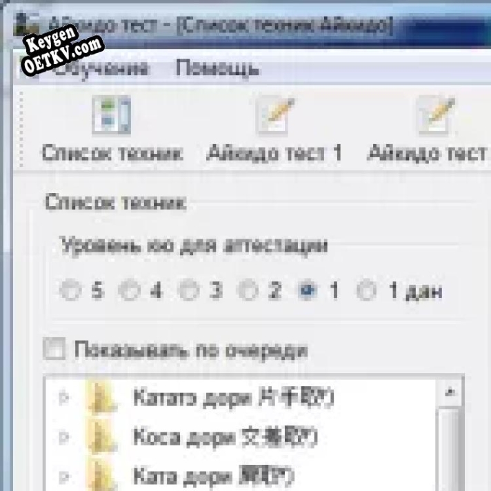 Ключ для Айкидо Тест