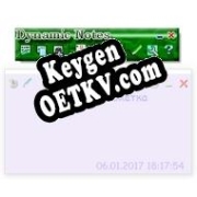 Регистрационный ключ к программе  Dynamic Notes