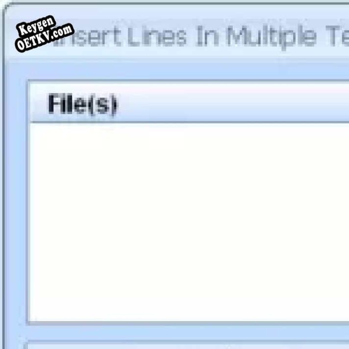 Insert Lines In Multiple Text Files Key генератор