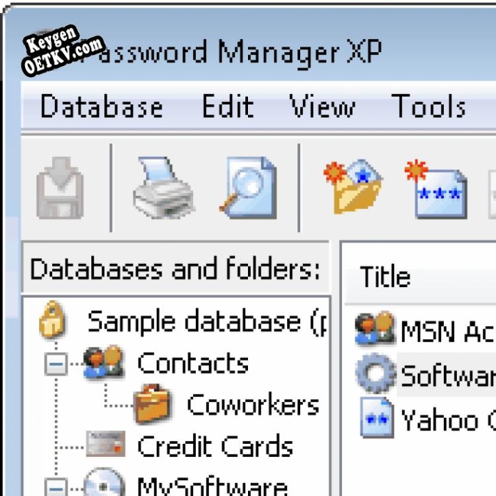 Password Manager XP Key генератор