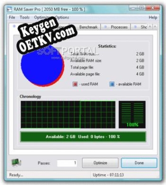 Регистрационный ключ к программе  RAM Saver Pro
