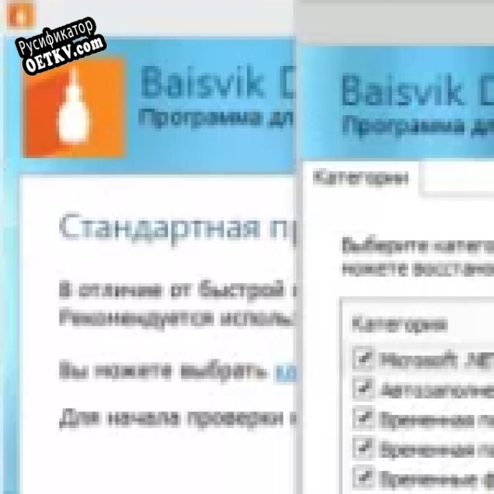 Русификатор для Baisvik Disk Cleaner Free